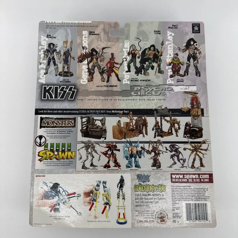 KISS McFarlane Toys Psycho Circus Ace Freeley The Stiltman Action Figure 1998